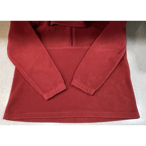 Columbia Men’s Sz Large 1/4 Zip Red Pullover Long Sleeve High Neck Casual Hiking - Picture 5 of 10